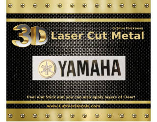 Yamaha Guitar Decal 3d laser Cut Metal M158b 